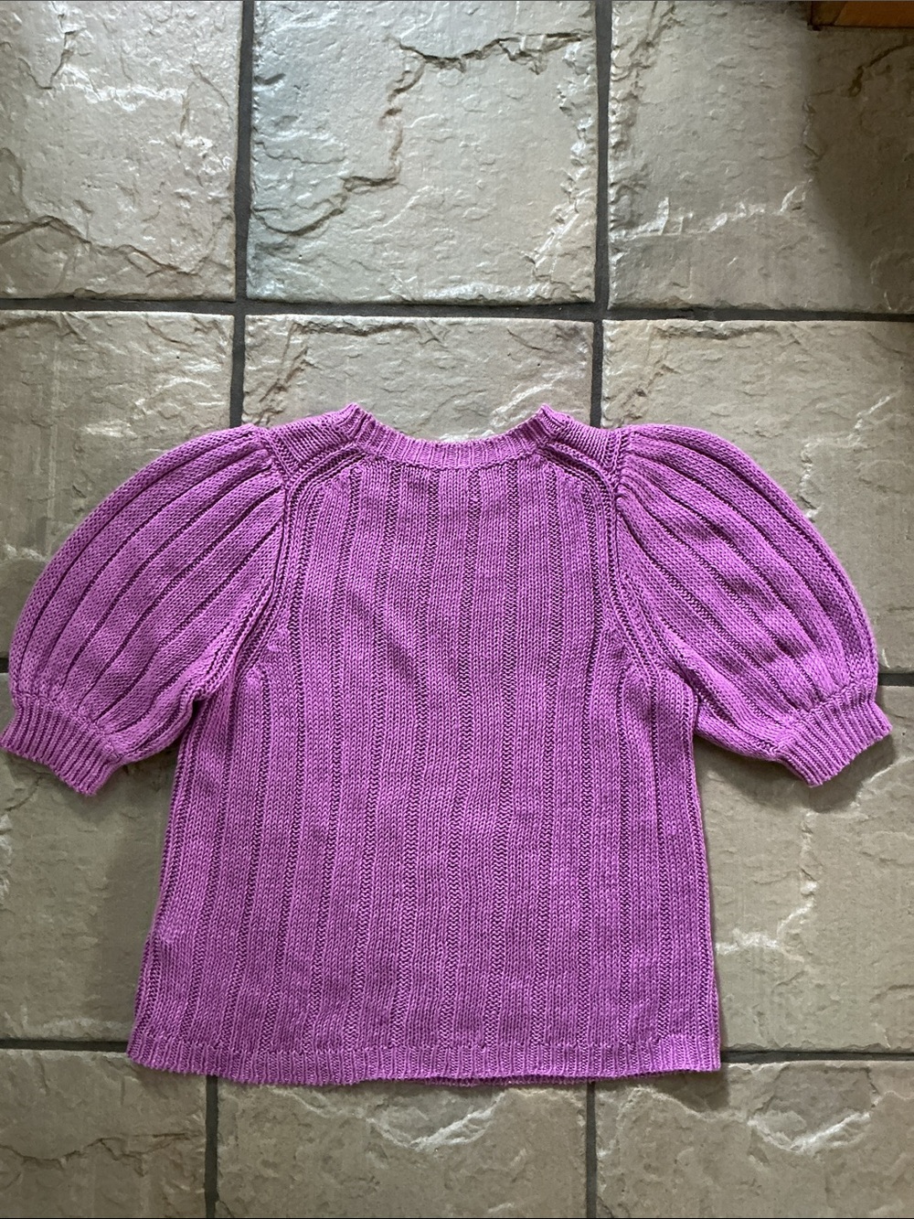 J. Crew Lavender Ribbed Puff-Sleeve Sweater - Picture 9 of 12